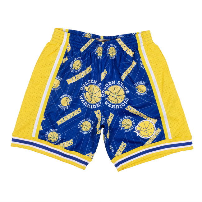 Šortky Mitchell & Ness Golden State Warriors Swingman Short Modrá | SHORBW19082-GSWPTNY, 1