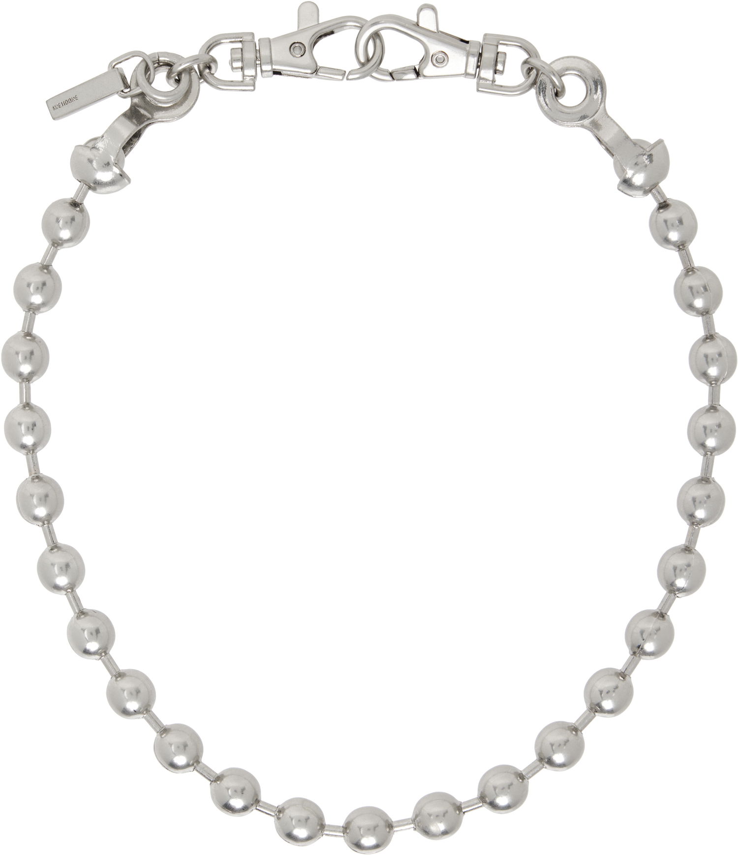 Náhrdelník We11done We11done Ball Chain Necklace Metalická | WD-AJ0-25-587-U-SS, 0