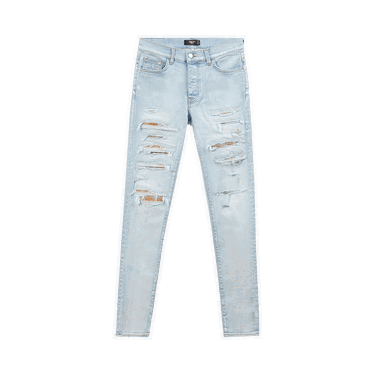 Džínsy AMIRI Plaid Thraser Jeans Modrá | PF22MDS018 485 LIGH, 0