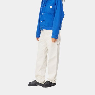 Nohavice Carhartt WIP Pierce Pant Straight "Off-White rinsed" Biela | I026588_350_02, 4