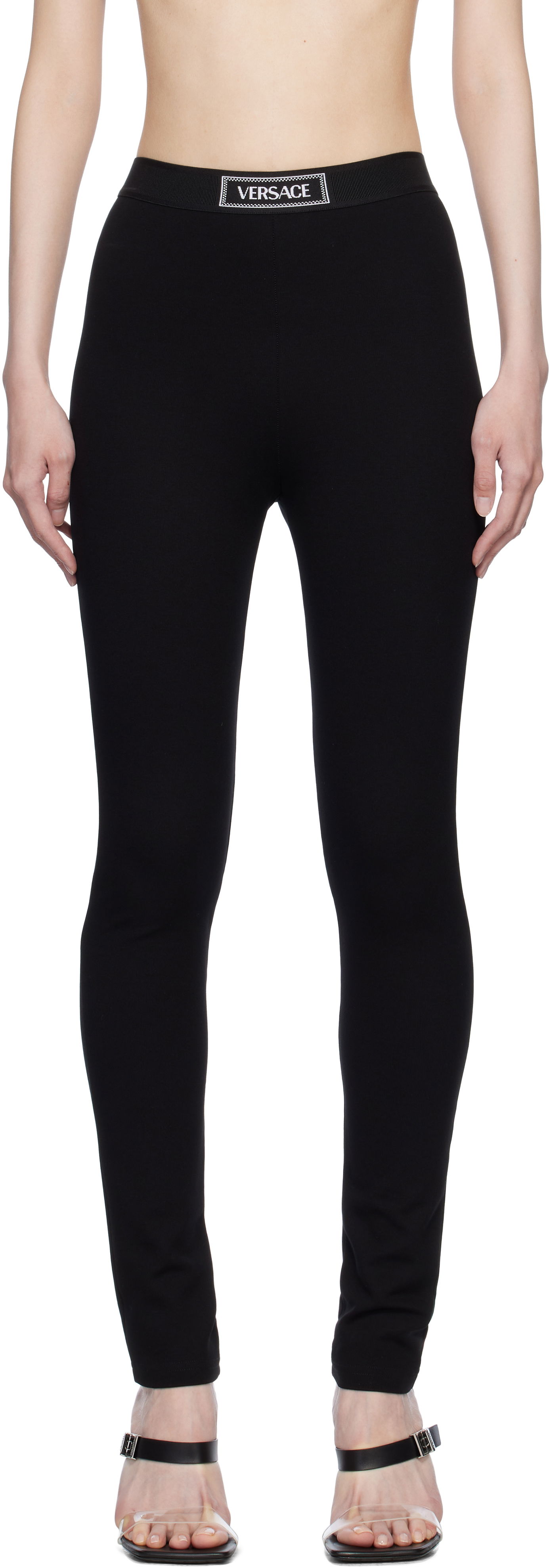 Legíny Versace Jebina Punto Milano Sport Leggings Čierna | 1016403_1A12037_1B000, 0