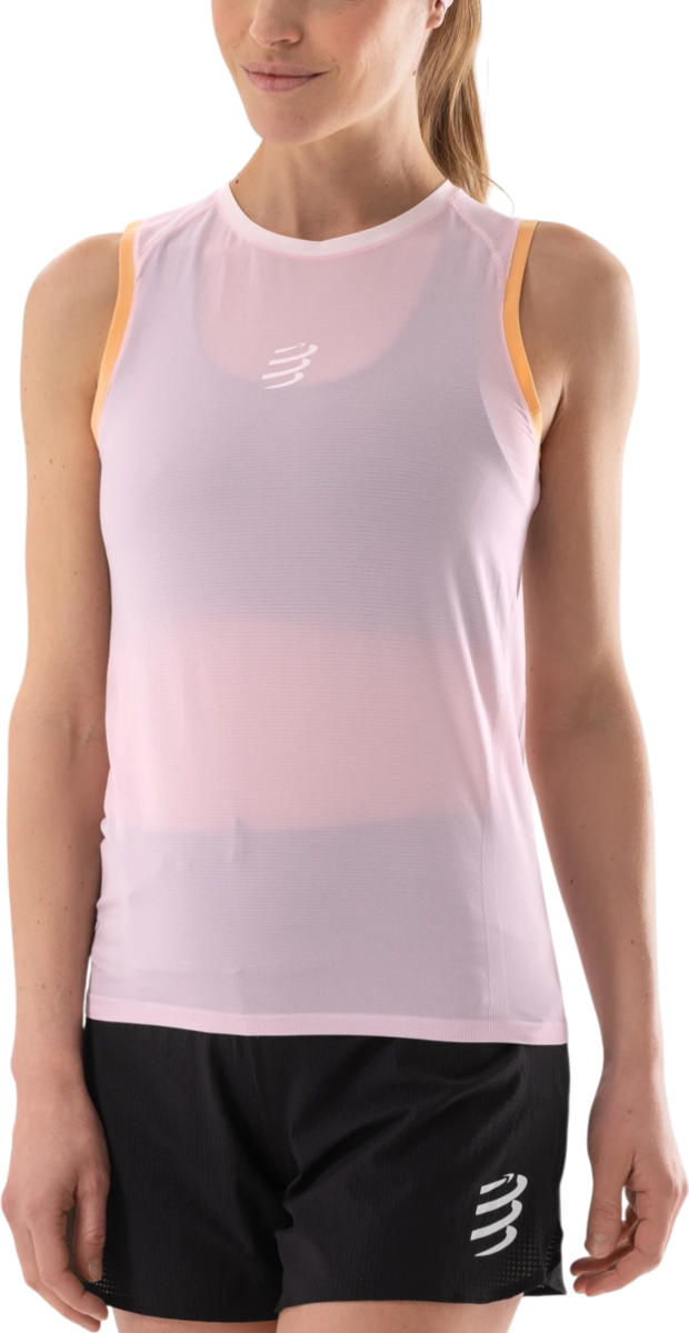 Tielko Compressport Trail Racing Tank Top Ružová | atsw3853-atsw3853097, 0