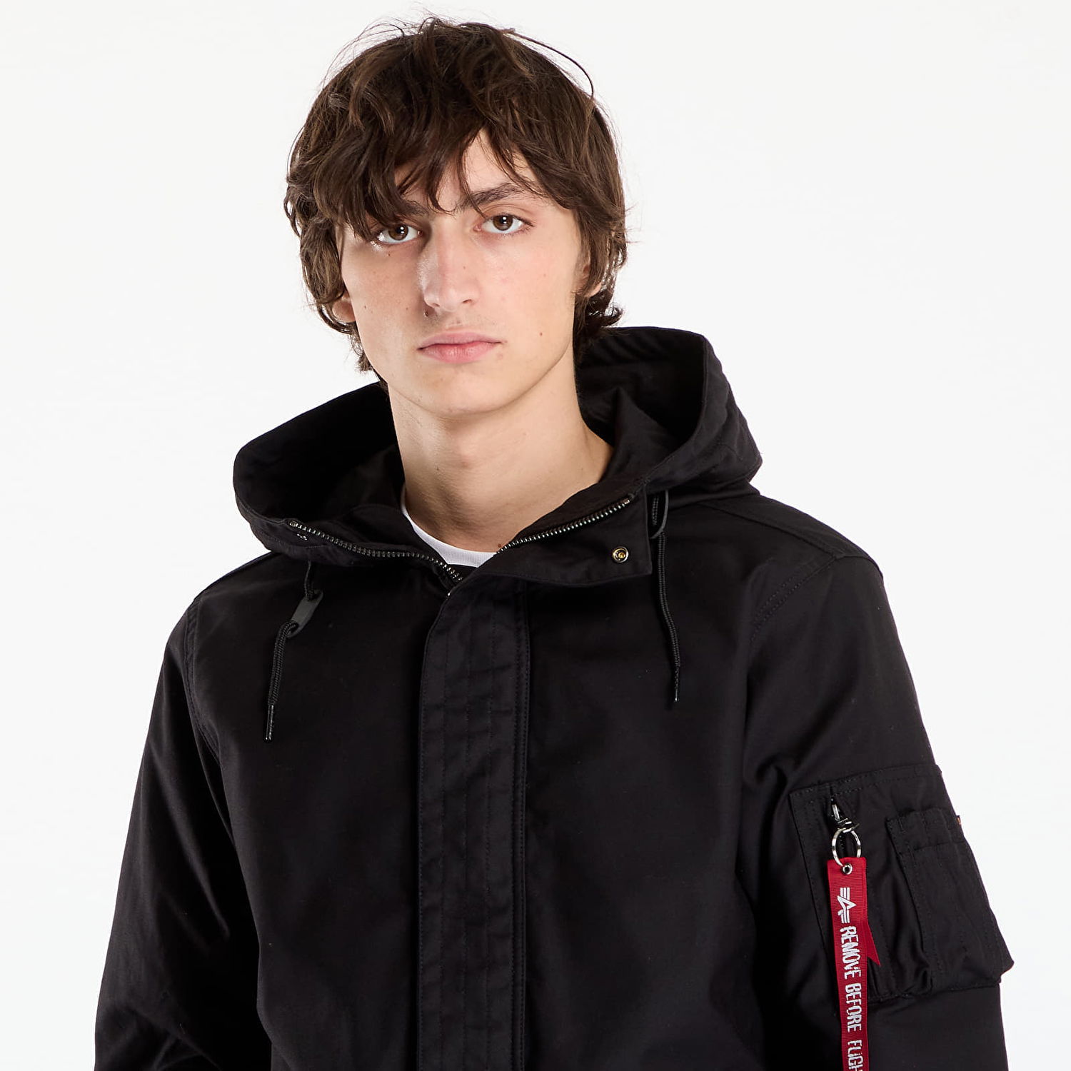 Parka Alpha Industries Jacket Studio M-51 Fishtail Backprint (2in1) Čierna | 258112-03, 1