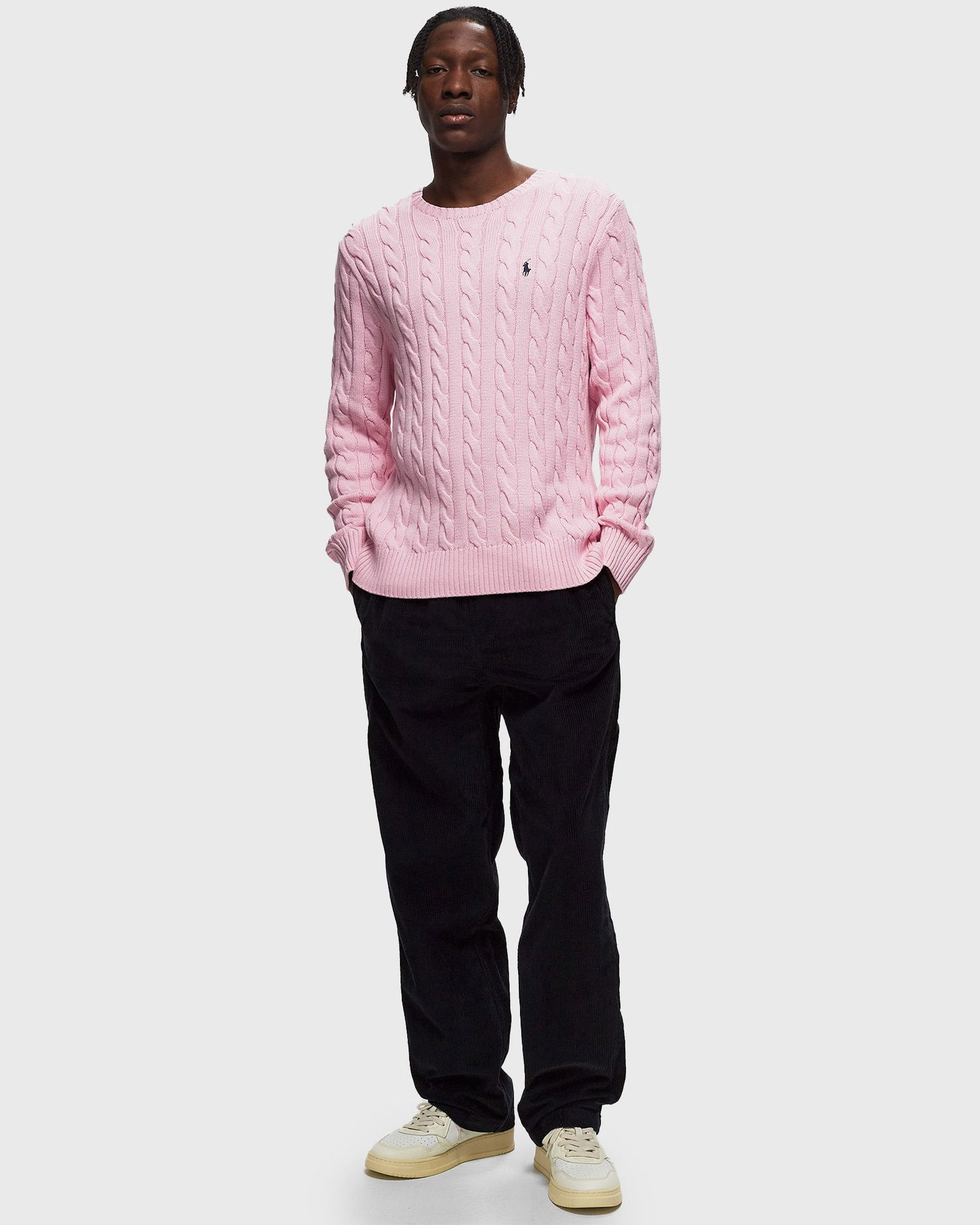 Sveter Polo by Ralph Lauren LS DRIVER CN-LONG SLEEVE-PULLOVER Ružová | 710775885027, 1