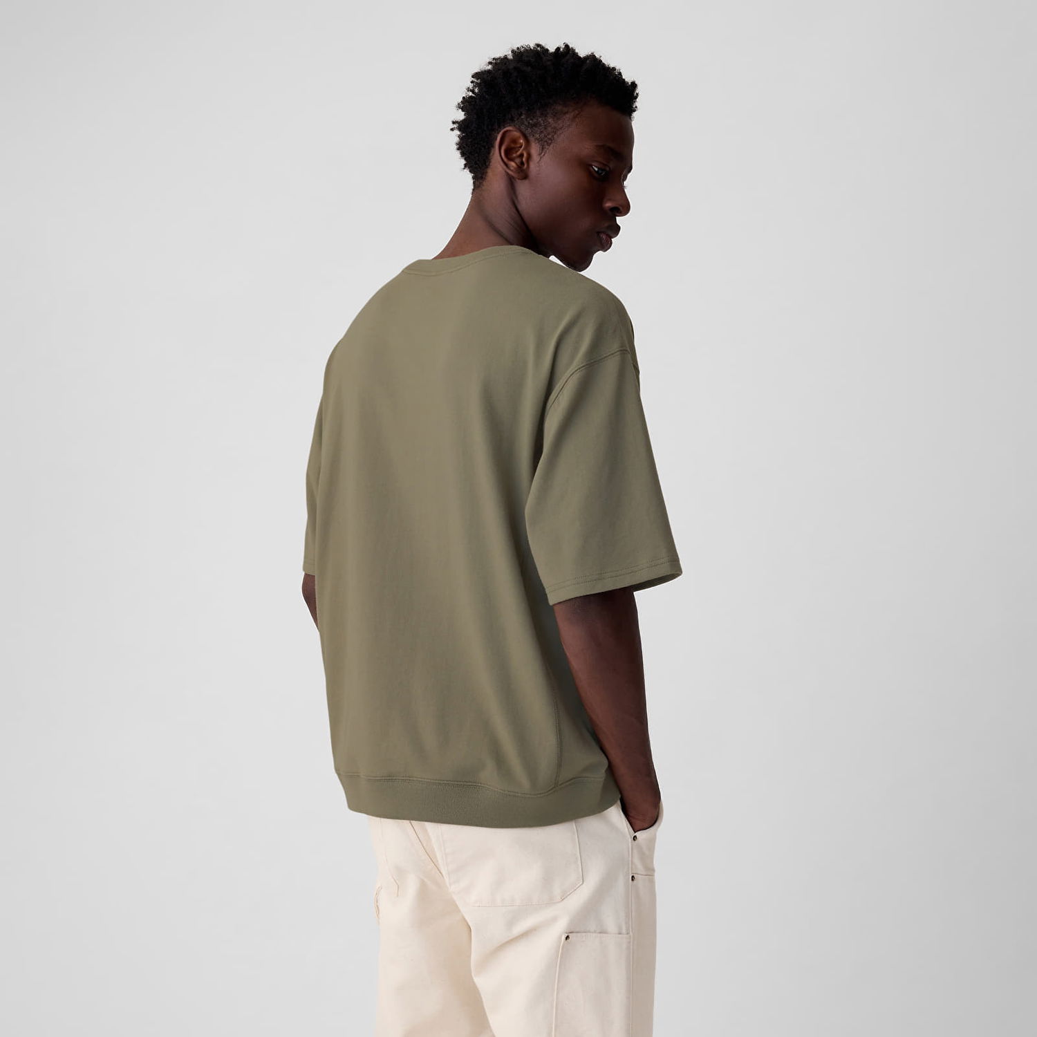 Tričko GAP Micro Logo Tee Sage Zelené | 857899-04, 1