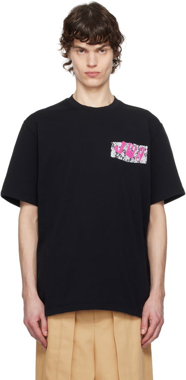 Tričko JW Anderson JW Anderson 'JWA' Lace Trim T-Shirt Čierna | JT0272-PG1551, 0