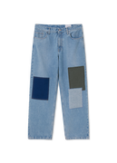 Zine Embroidered Patch Jeans