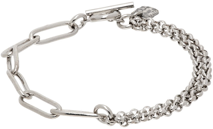 Náramok Paul Smith Paul Smith Two Chain Bracelet Metalická | M1A-BRAC-NMIX2-82-0, 0