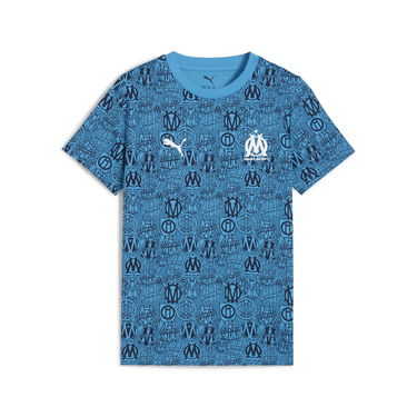 Tričko Puma Olympique de Marseille FtblCulture All-over Print T-Shirt Modrá | 781580_07, 4