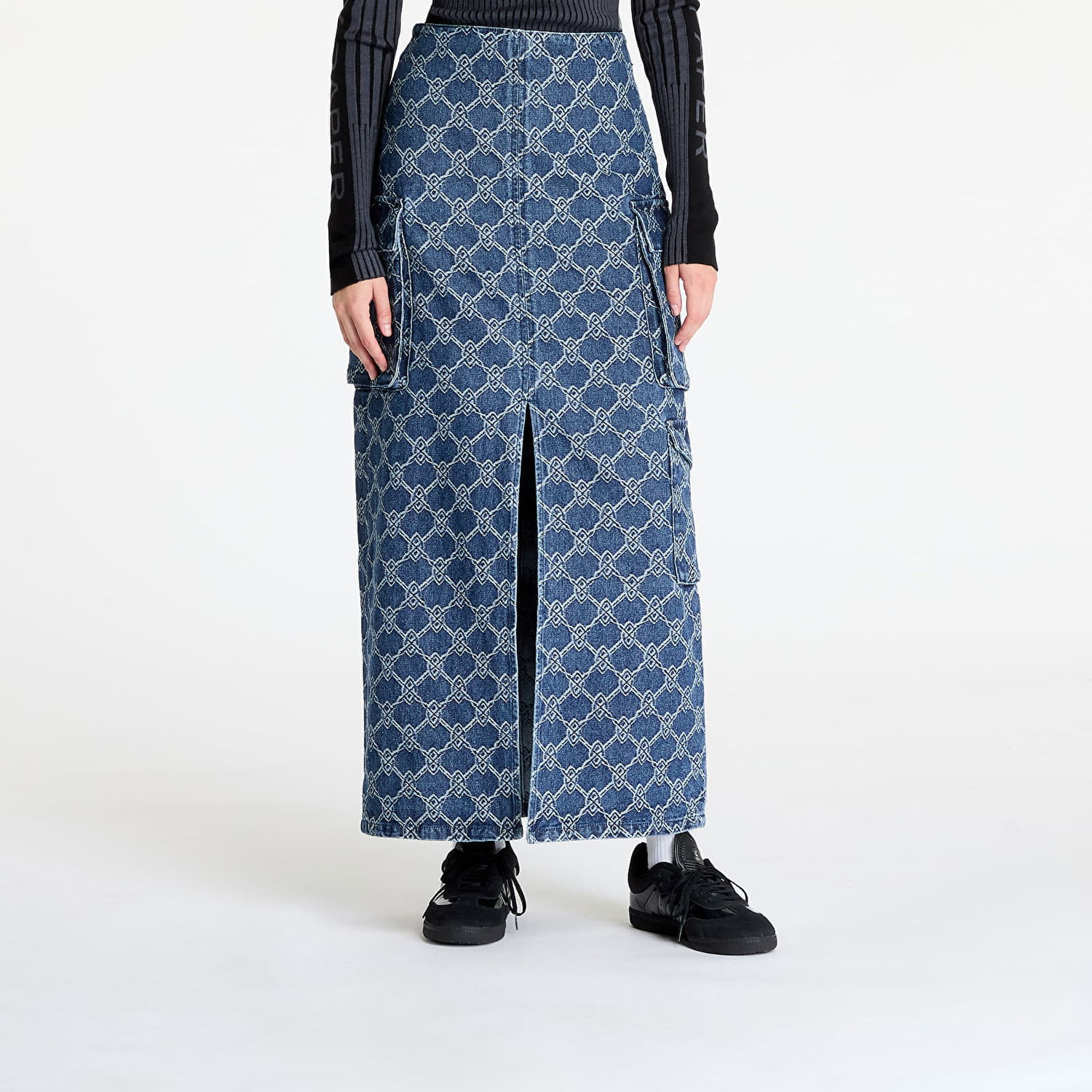 Sukňa DAILY PAPER Skirt Zora Denim Cargo Skirt Blue Modrá | 2421066, 0