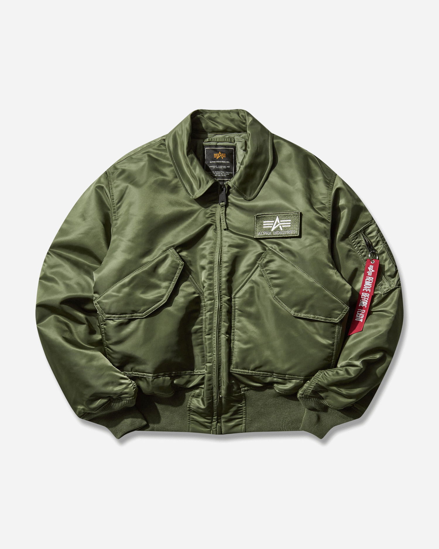 Bomber bunda Alpha Industries CWU 45 Jacket Zelené | F100102 01, 1