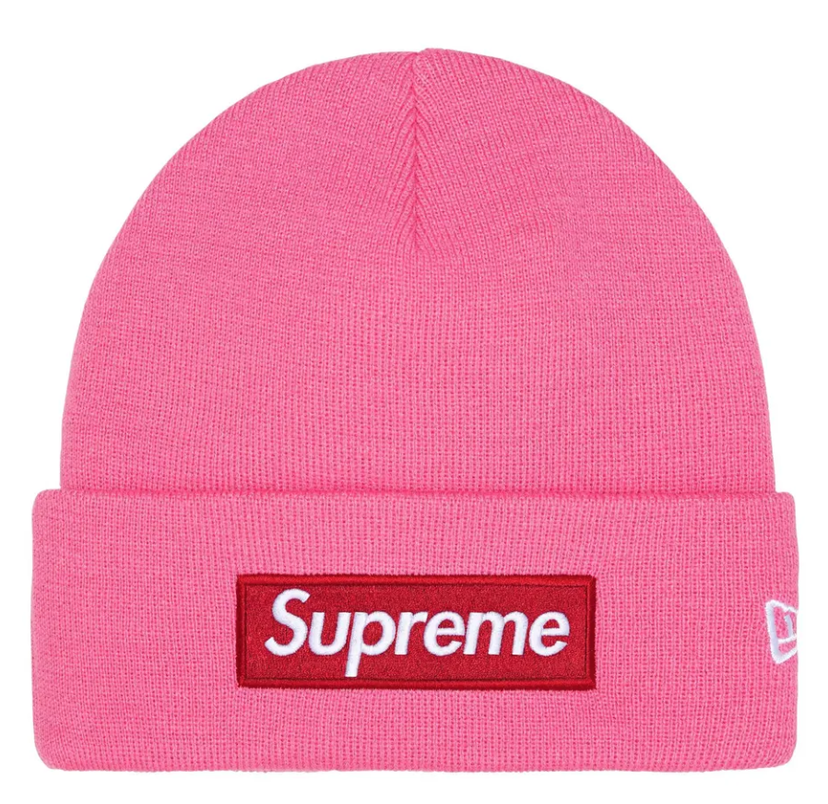 Kulicha Supreme Box Logo Beanie ONE-SIZE Ružová | FW25BN5 MAGENTA