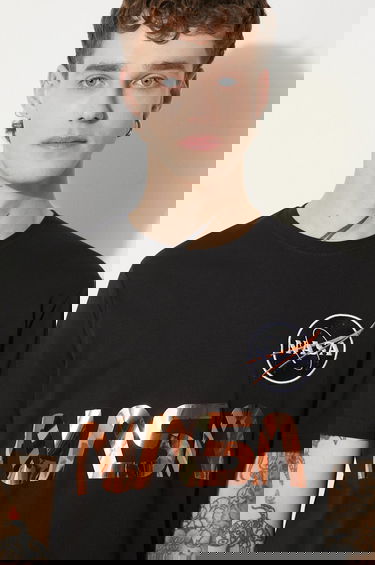 Tričko Alpha Industries T-Shirt With Print Čierna | 178501.209, 4