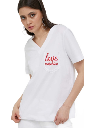 Tričko Moschino Love Logo Tee Biela | W.4.H91.01.M.3876