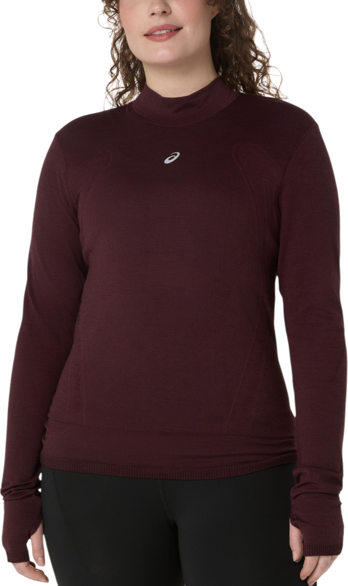 Tričko Asics ROAD WINTER SEAMLESS Long Sleeve Top Vínová | 2012d277-600