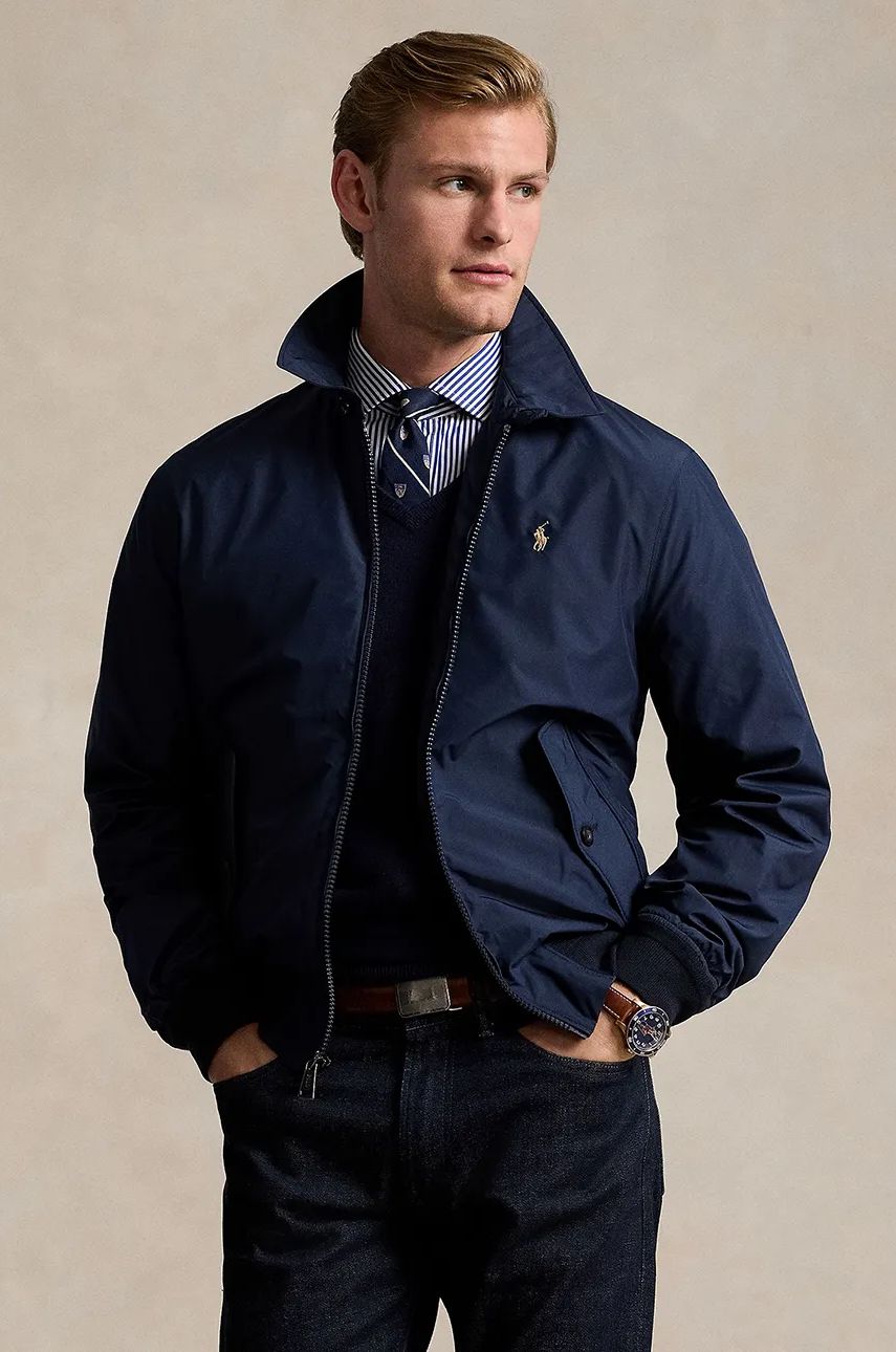 Vetrovka Polo by Ralph Lauren Navy Blue Bomber Jacket Navy | 710938512, 0