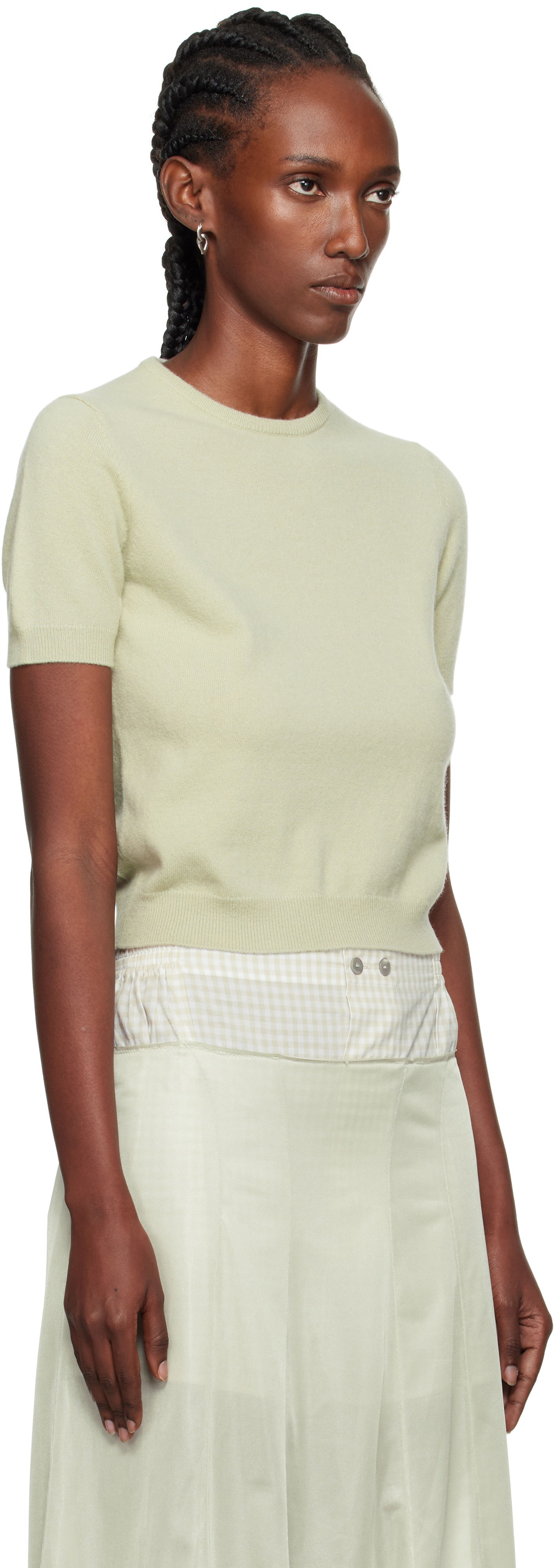 Sveter Maison Margiela Maison Margiela Crewneck Short Sleeve Sweater Zelené | S51HL0022 M13144, 1