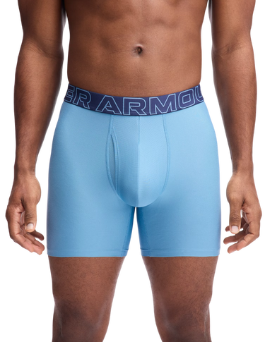 Boxerky Under Armour Under Armour SOLID 6in 3-Pack Boxer Shorts Tyrkysová | 1383878-418, 4