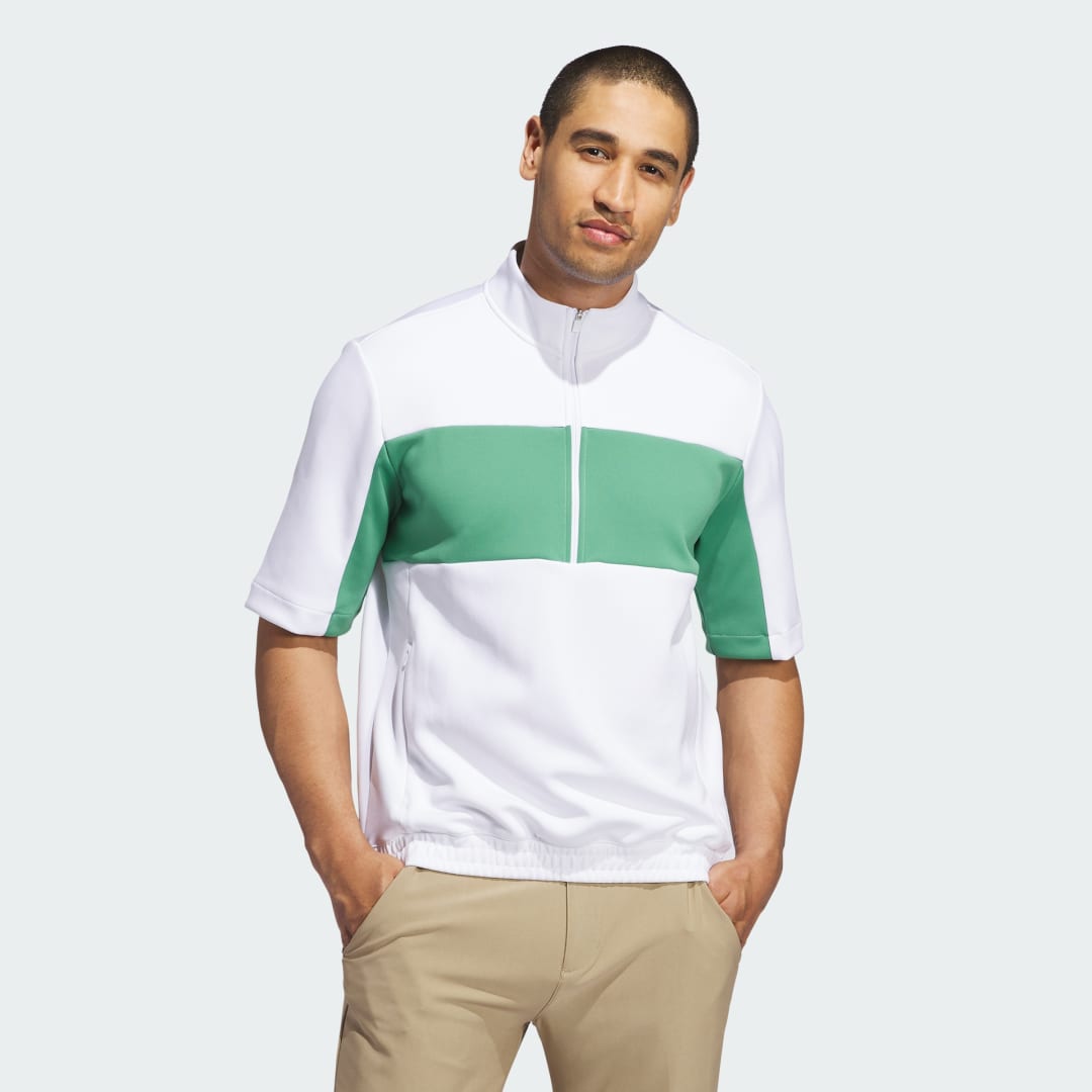 Sveter adidas Performance Ultimate365 Short Sleeve Half Zip Golf Pullover Biela | IT2355, 0
