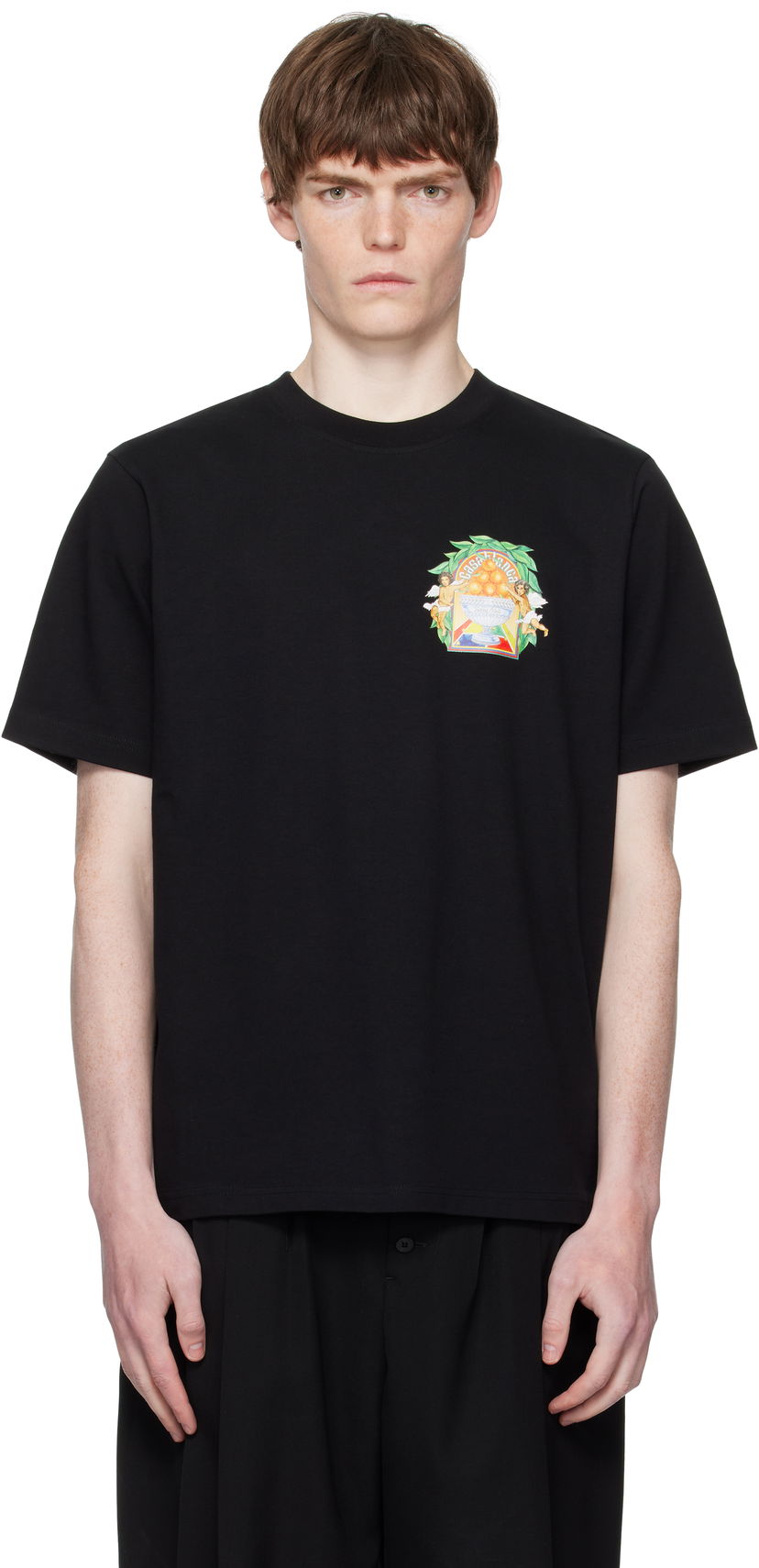 Tričko Casablanca Casablanca Triomphe D'Orange Graphic T-Shirt Čierna | MPF25-JTS-001-24-EX-FLANNELS