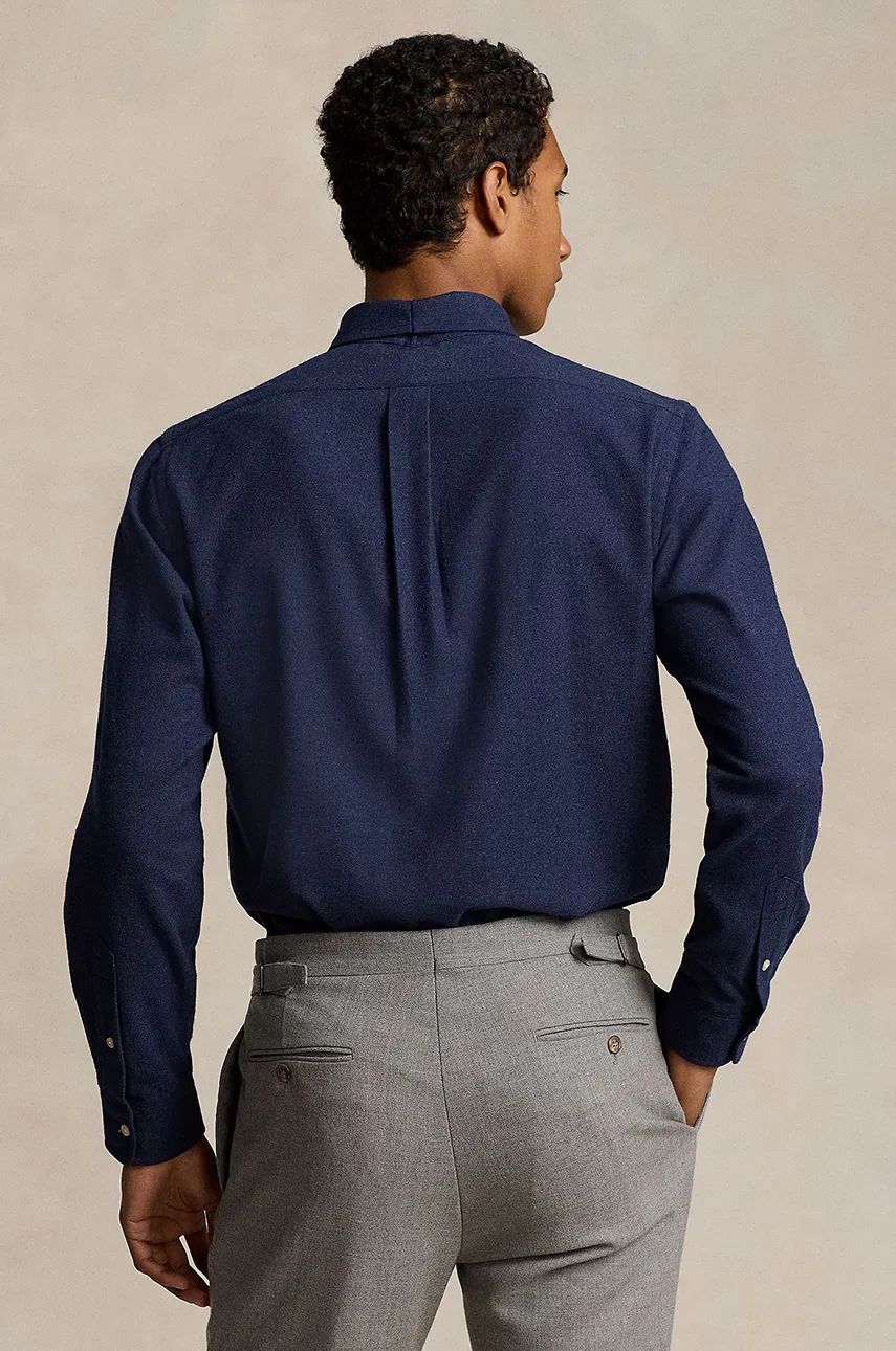 Košeľa Polo by Ralph Lauren Slim Fit Button-Down Shirt Navy | 710953354, 1