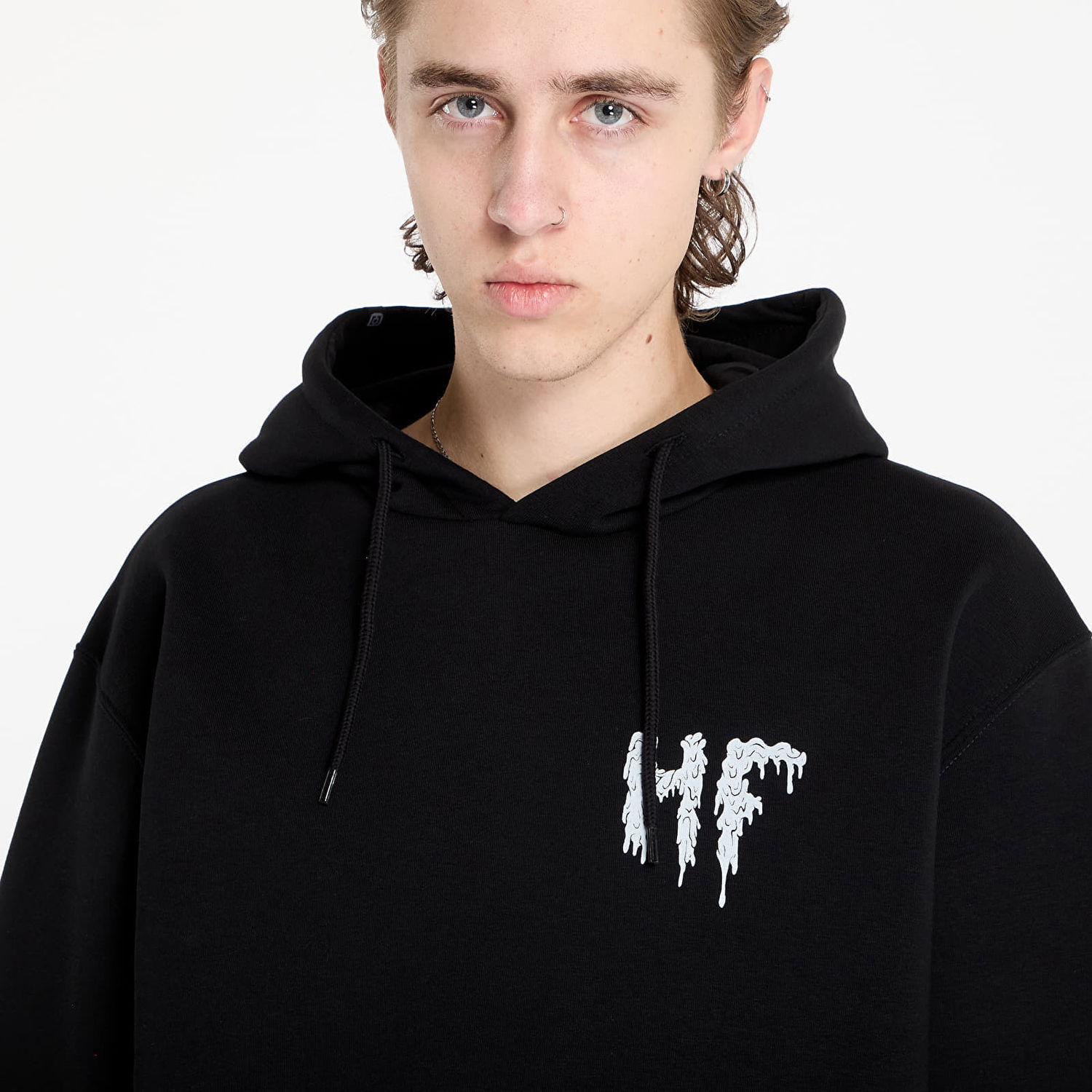 Mikina Horsefeathers Acid Bath Hoodie Black M Čierna | SM1352A, 1