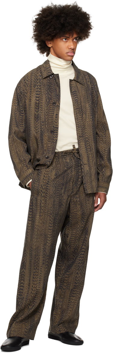 Nohavice LEMAIRE Printed Pyjama Pants Zelené | PA1160 LF1323, 3