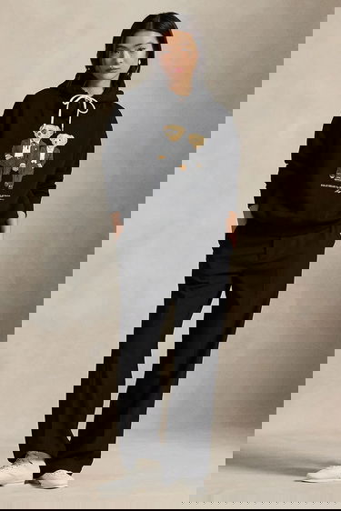 Mikina Polo by Ralph Lauren Polo Bear Printed Hooded Sweatshirt Čierna | 211A87106, 2