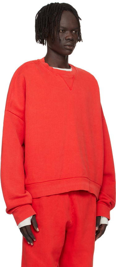 Mikina Entire Studios Entire Studios Box Crew Sweatshirt Červená | ES2126CH, 4