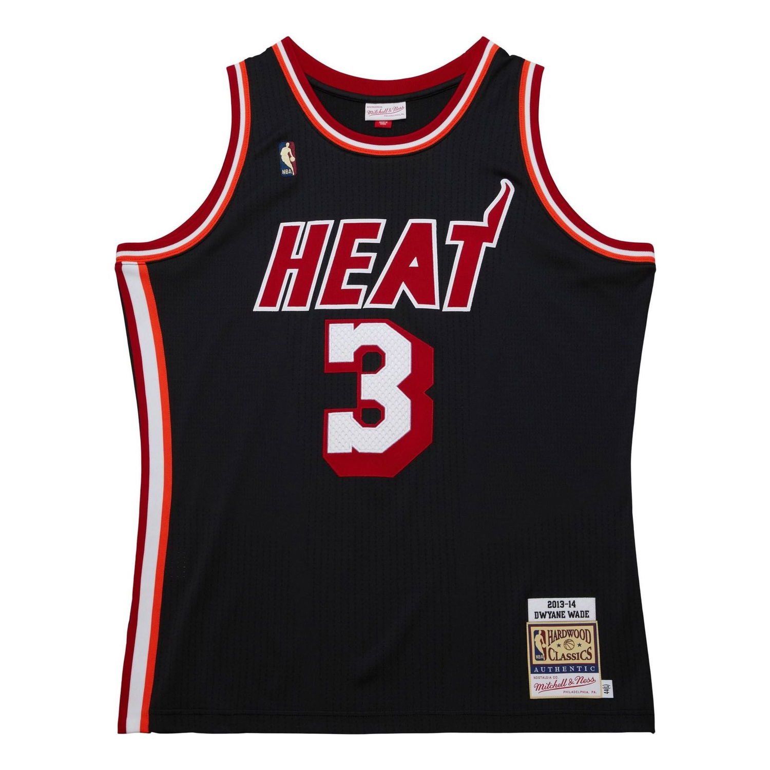 Dres Mitchell & Ness Miami Heat 2013-14 'Dwyane Wade' Basketball Jersey Čierna | AJY46497-MHE13DWABLCK, 0