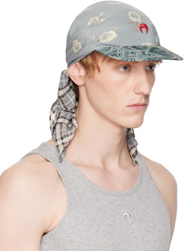 Šál Marine Serre Marine Serre Regenerated Silk Scarves Veiled Cap Modrá | UHG028A UWOV0028, 4