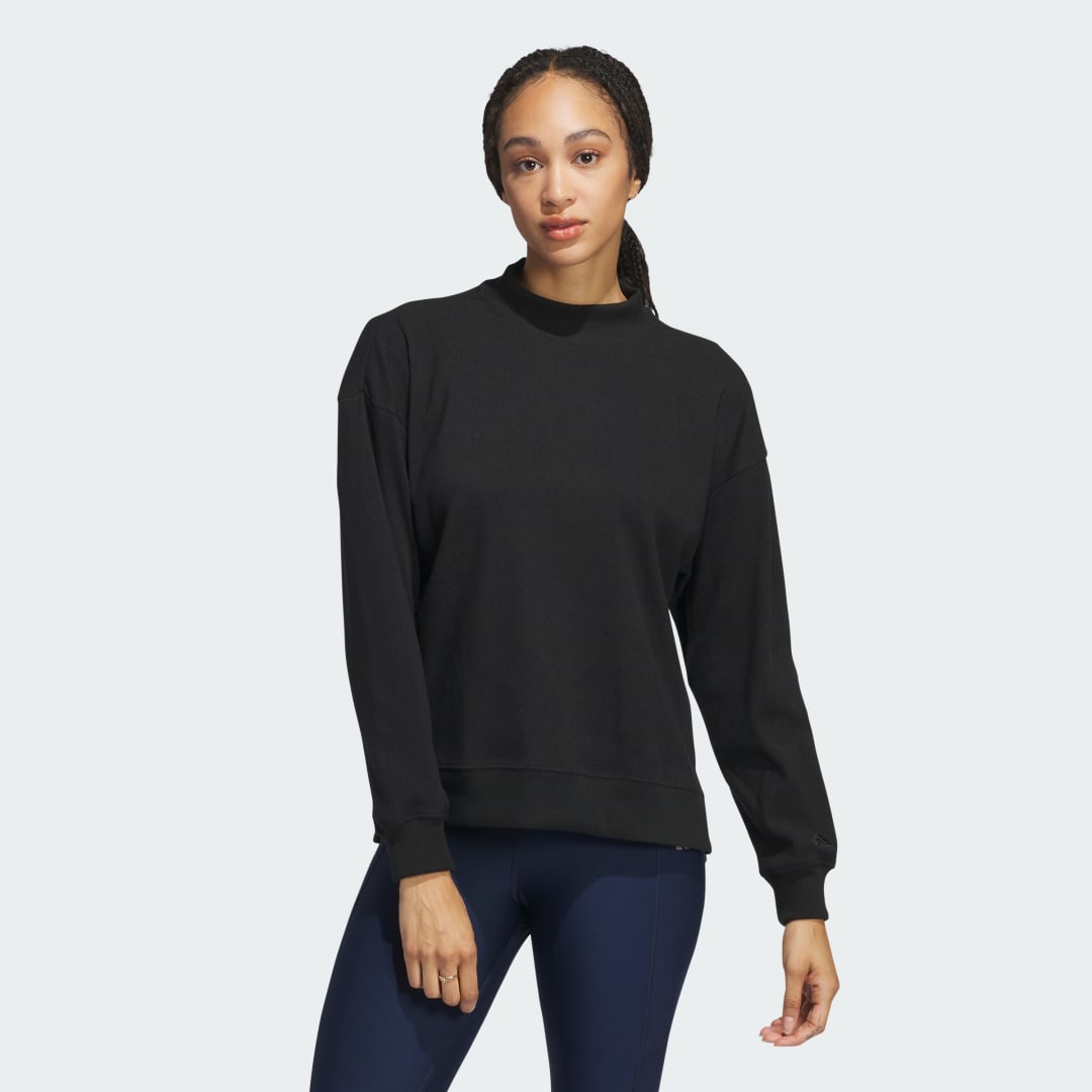 Sveter adidas Performance Go-to Mock Sweatshirt Čierna | IX3680, 0