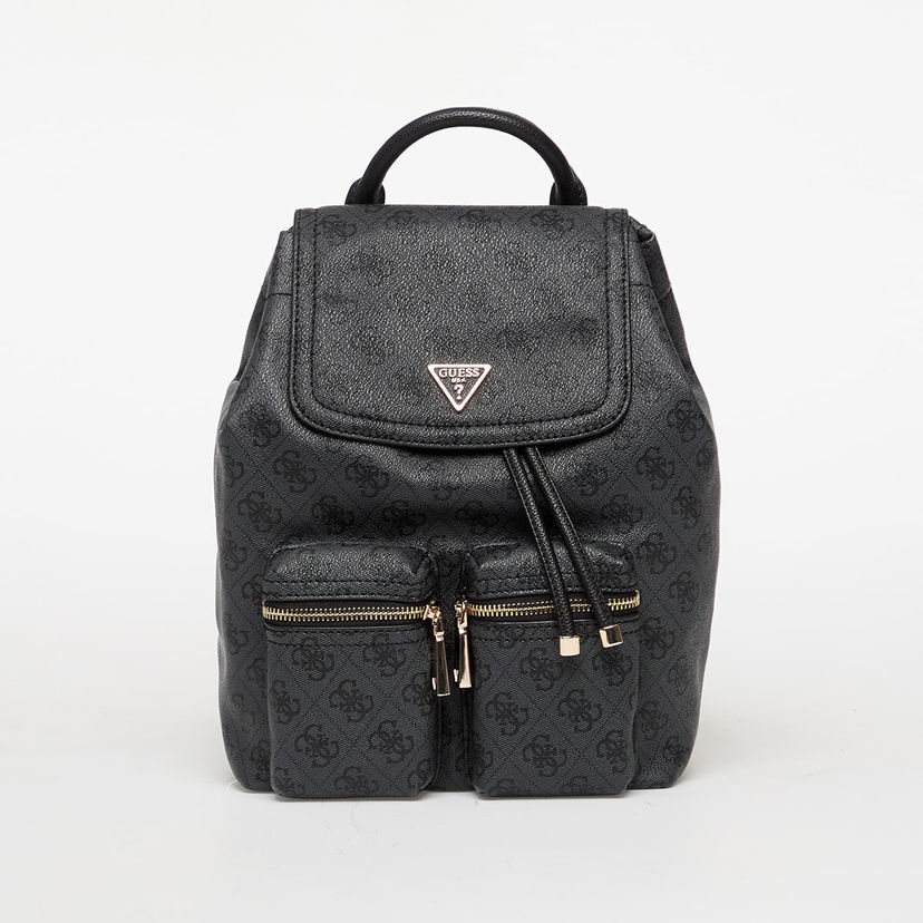 Batoh GUESS Manhattan Ii Flap Backpack Logo Čierna | HWSG7118310-CLO
