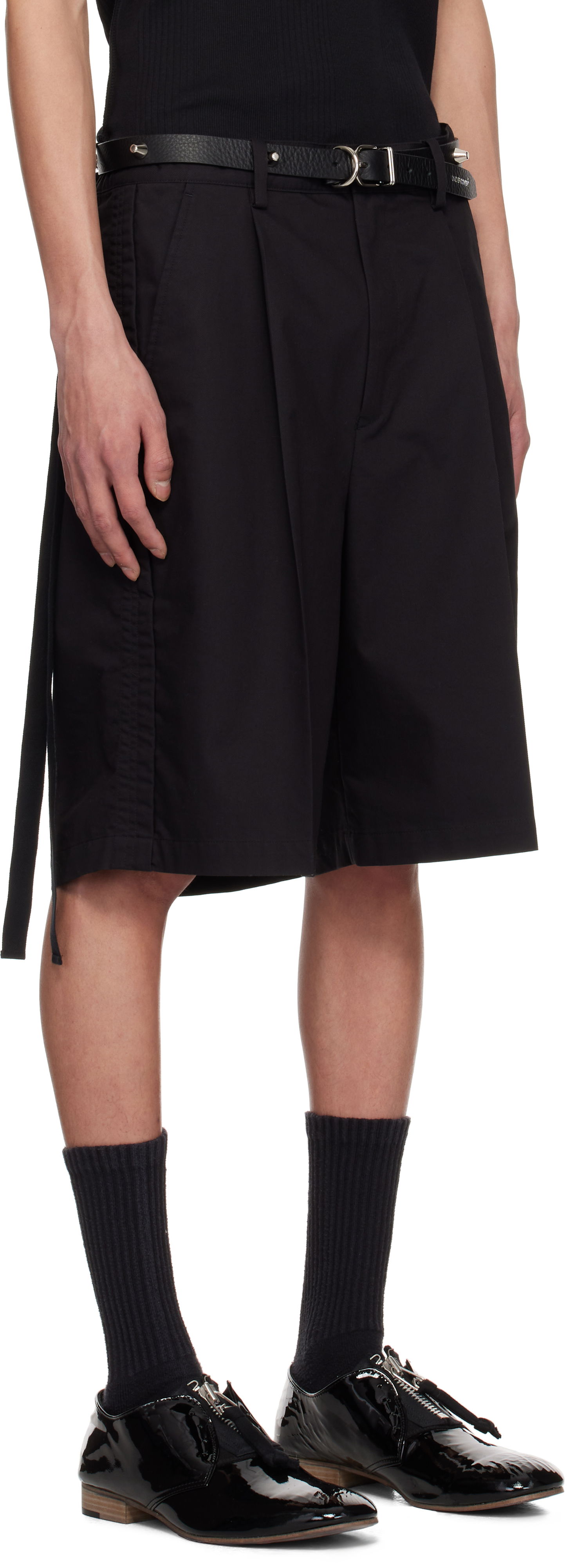 Šortky UNDERCOVER UNDERCOVER Pleated Shorts Čierna | UP1E4506, 1