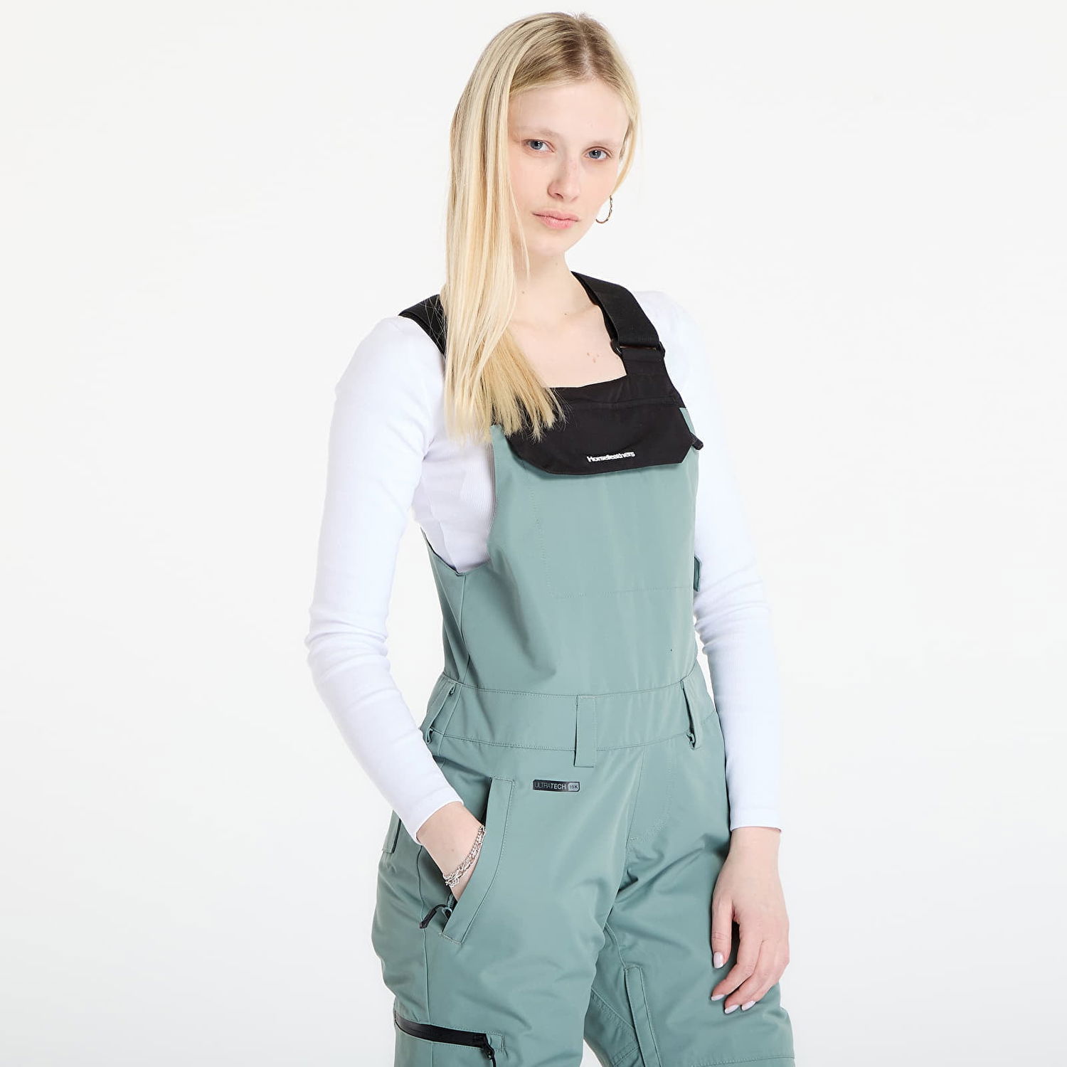 Nohavice Horsefeathers Tilda Bib Pants Tyrkysová | OW234E, 1