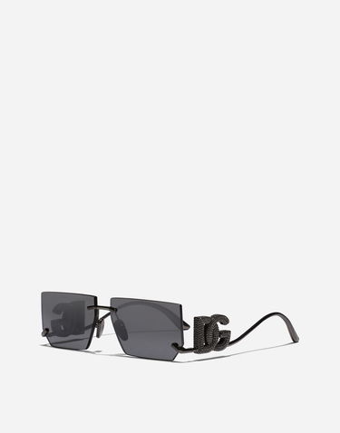 Slnečné okuliare Dolce & Gabbana DG Crystal Square Sunglasses Čierna | VG2304VM6889V000, 1