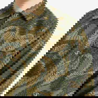 Košeľa Maharishi Maharishi Snakeskin Utility Overshirt, Size Large Zelené | 6037-GRN, 5