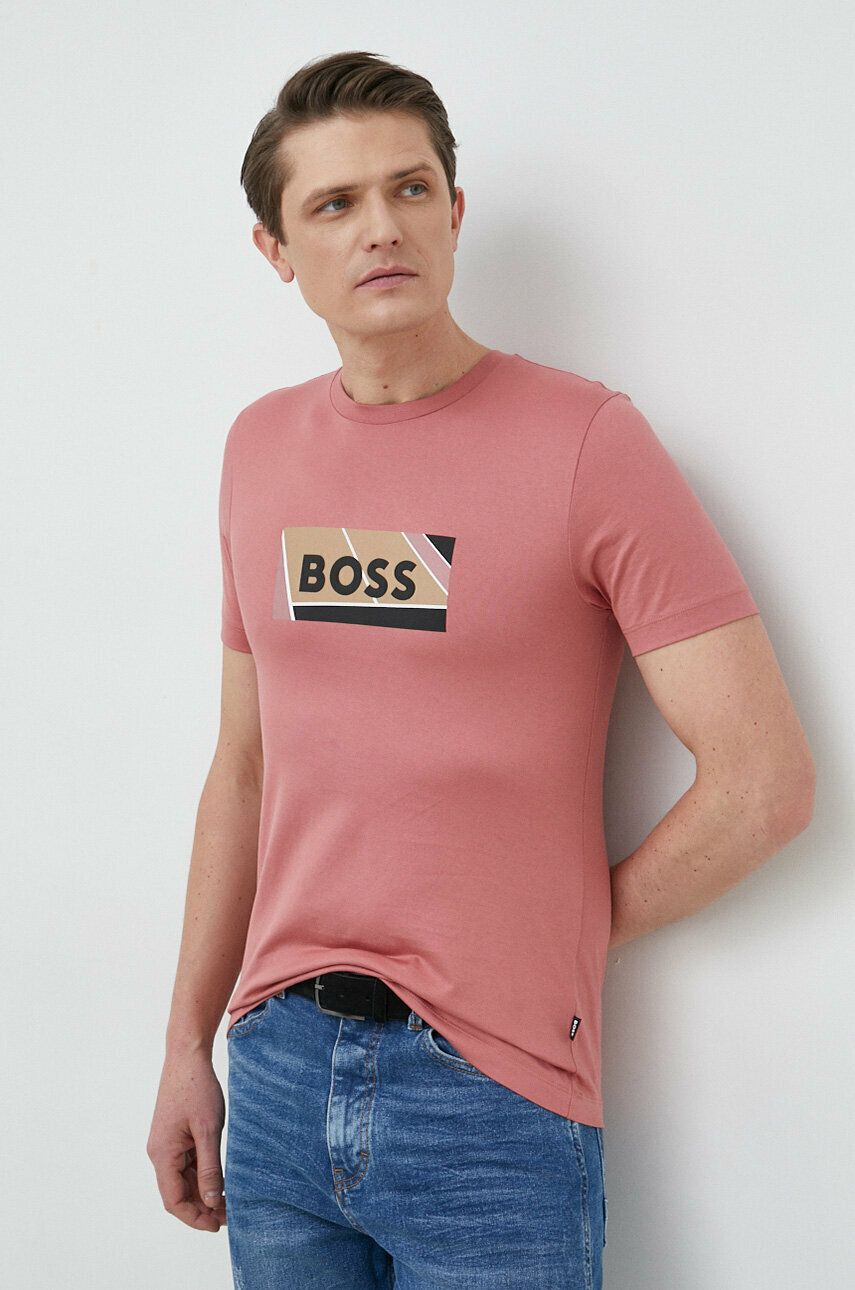 Tričko BOSS T-shirt Ružová | 50486210, 0