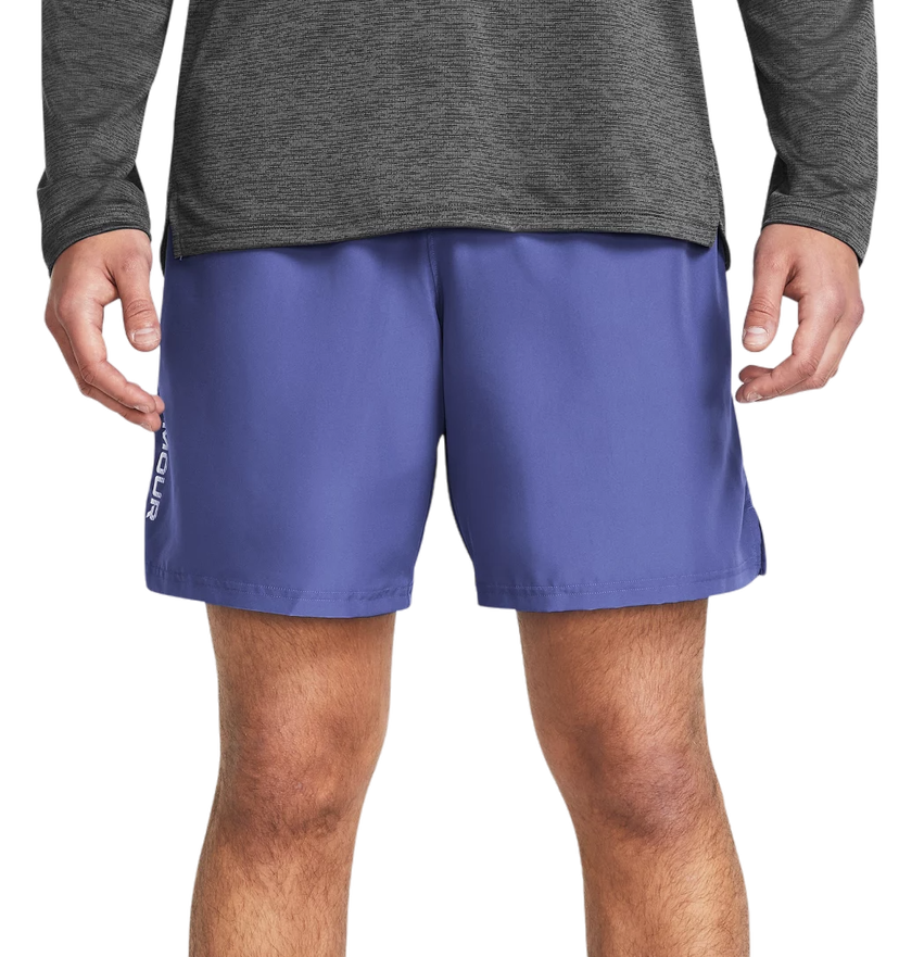 Šortky Under Armour Woven Woodmark Shorts Fialová | 1383356-561