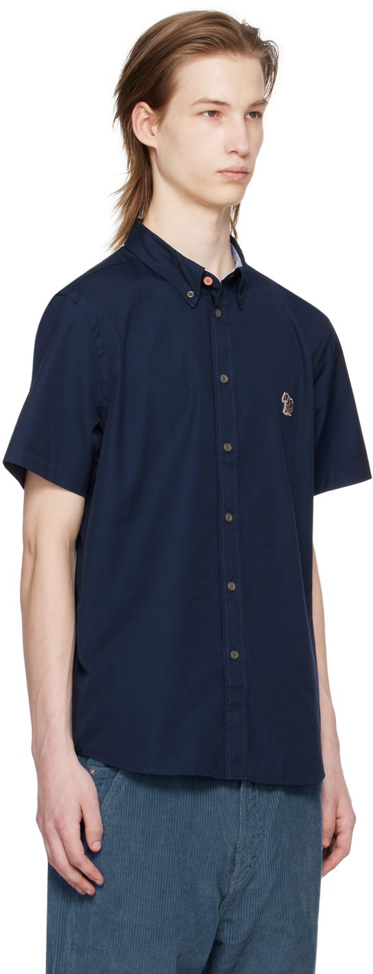 Košeľa Paul Smith PS Paul Smith Zebra Short Sleeve Shirt Navy | M2R-285U-FZEBRA-48, 1