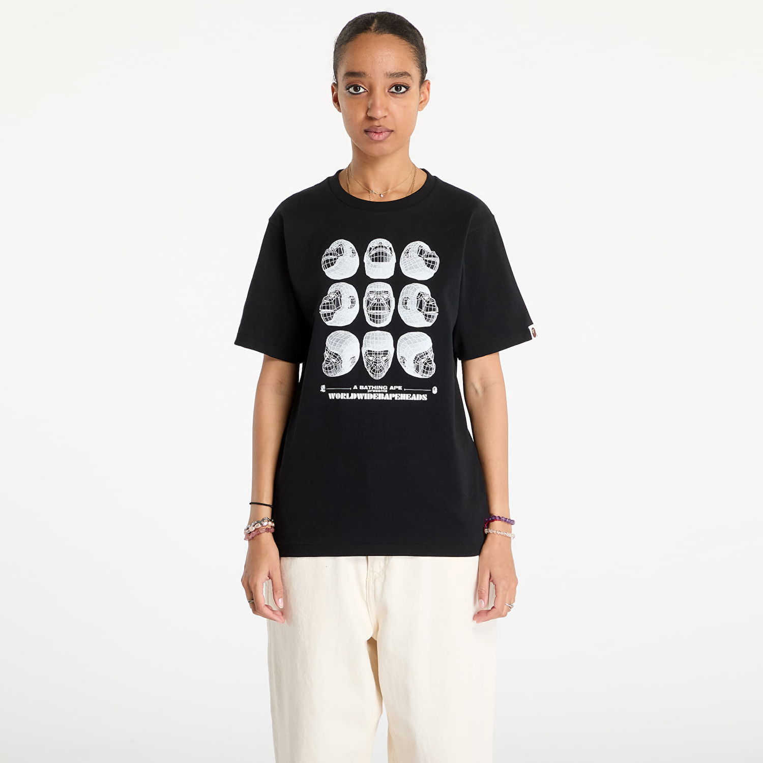 Tričko BAPE Black Short Sleeve Graphic T-Shirt Čierna | 001CSK701006M BLK, 1