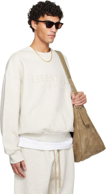 Mikina Fear of God ESSENTIALS Embossed Classic Crewneck Sweatshirt Béžová | 192HO256552F, 1