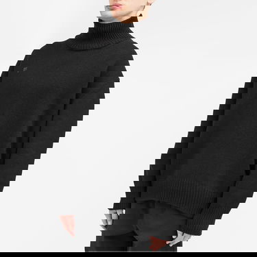 Sveter PANGAIA Recycled Cashmere Chunky Turtleneck Sweater, Size Medium Čierna | 100014319868, 2
