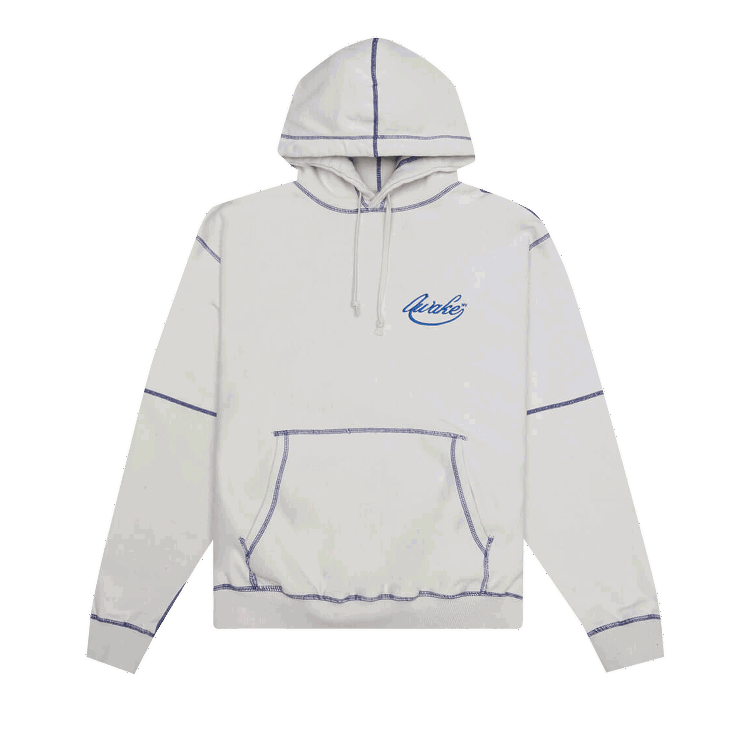 Mikina Awake NY Contrast Stitch Script Logo Hoodie Biela | AWK SP22 HD002 CREA, 0