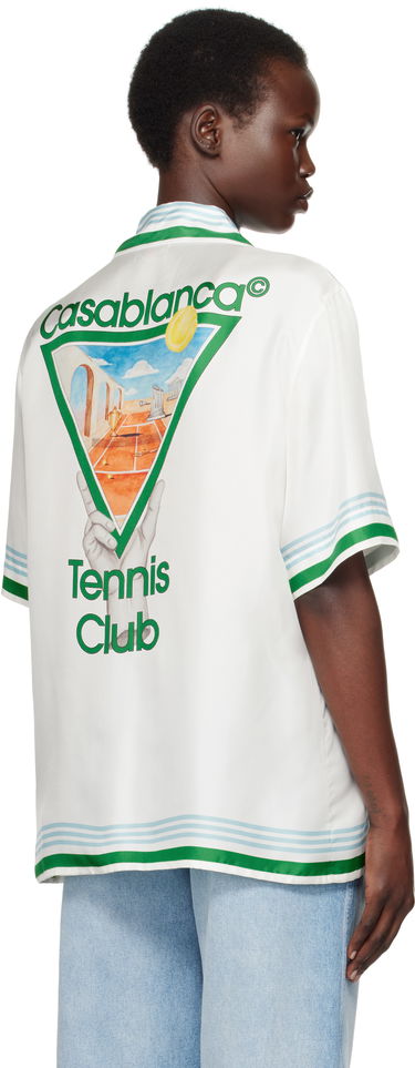 Košeľa Casablanca Printed Resort Shirt Biela | U-WPS25-SH-003-08, 2