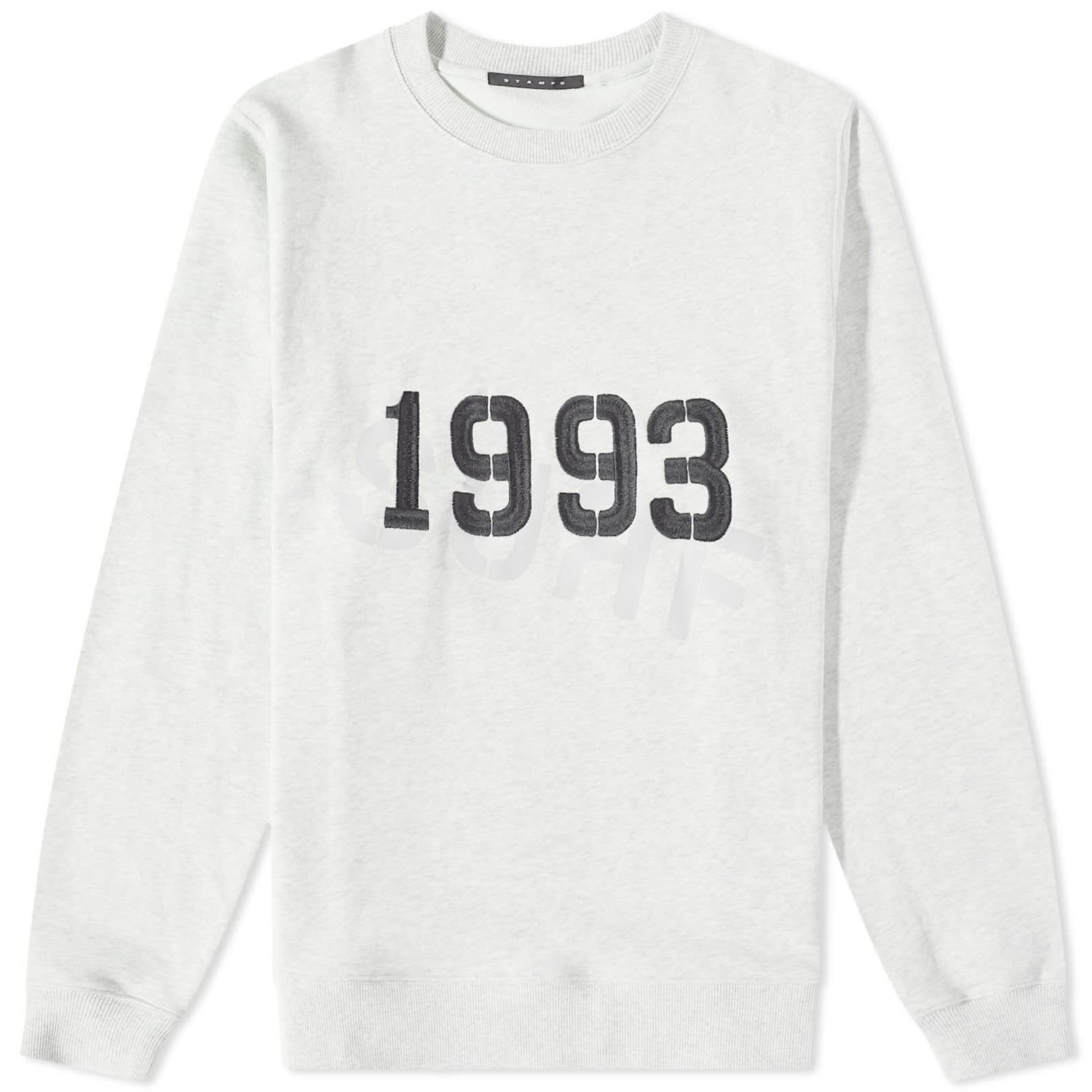 Mikina Stampd 1993 Crew Sweatshirt Šedá | SLA-M3168SW-OHG, 0