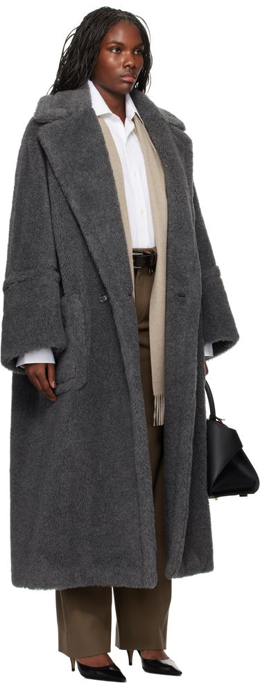 Kabáty Max Mara Max Mara Kadiak Teddy Coat Šedá | 2421016313600 MM10502, 1