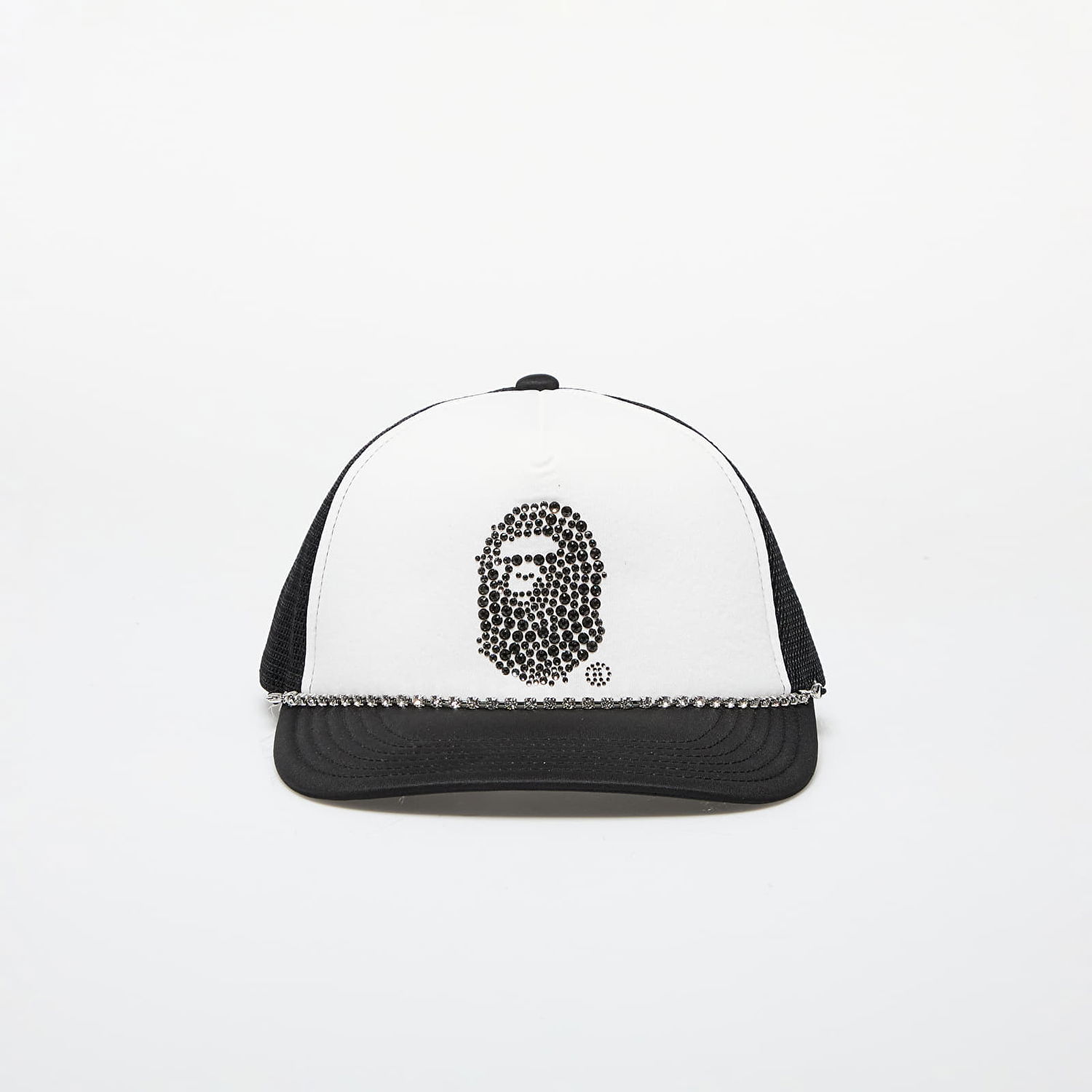 Šiltovka BAPE SWAROVSKI x Rhinestone Ape Head Mesh Cap M Black Čierna | 001CPK801010M BLK, 0