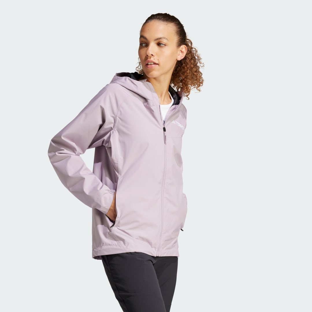 Vetrovka adidas Performance Terrex Multi 2L Rain Ready Jacket Fialová | IP1485, 1