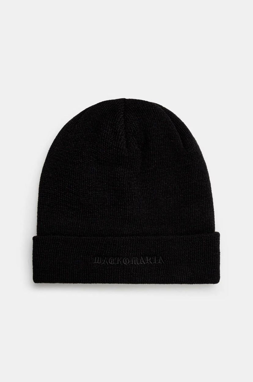 Kulicha WACKO MARIA Knit Watch Cap Čierna | 24FW.WMA.CP05